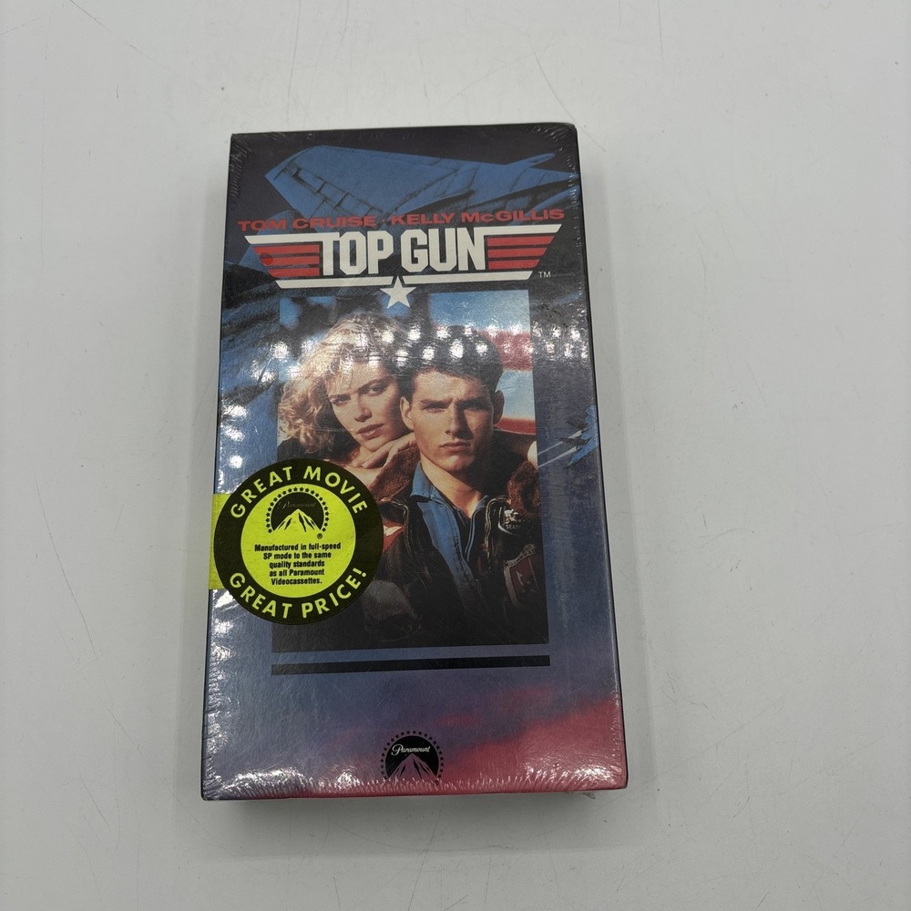 Top Gun (VHS, 1990 Release) NEW FACTORY SEALED Watermarks!